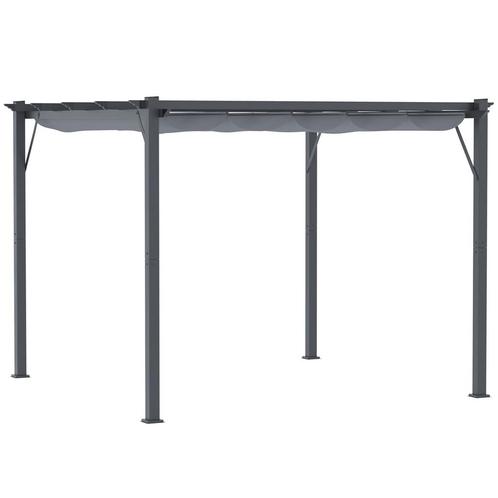 Pergola - Schuifdak - Aluminium - Antraciet, Tuin en Terras, Overkappingen, Nieuw, Ophalen of Verzenden
