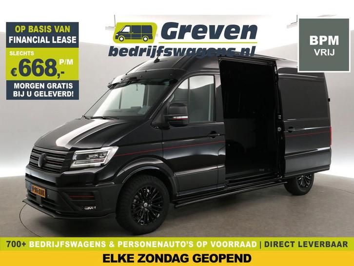 Volkswagen Crafter 2.0 TDI DSG HERO EDITION L3H3 | 140PK |, Auto's, Bestelauto's, Te koop, Automaat, Financial lease, Diesel, Zwart