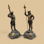 Escuela Francesa (s. XIX) - sculptuur, Soldados Flor de Lis, Antiek en Kunst, Antiek | Keramiek en Aardewerk