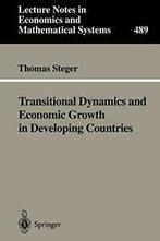 Transitional Dynamics and Economic Growth in De. Steger,, Zo goed als nieuw, Thomas Steger, Verzenden