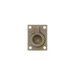 Intersteel Luikring rechthoekig 41x31mm - messing getrommeld, Verzenden, Nieuw