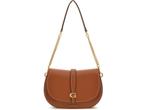 Guess Kuba Triple Compartment Schoudertas Dames - Cognac -, Verzenden, Zo goed als nieuw