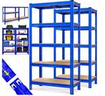 Metalen Opbergrek tot 875kg blauw Set 2 Stuks (Meubelen), Huis en Inrichting, Kasten | Televisiemeubels, Verzenden, Nieuw