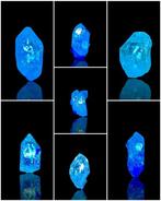 Geen reserveprijs Petroleum Diamond kwarts kristallen met