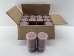 Veiling - 12x Essentials | roze kaarsen 7x14 cm, Nieuw