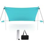 2dekans | Coast Draagbare Strandtent 3 x 3 m Turquoise -, Tuin en Terras, Zonneschermen, Ophalen of Verzenden, Zo goed als nieuw