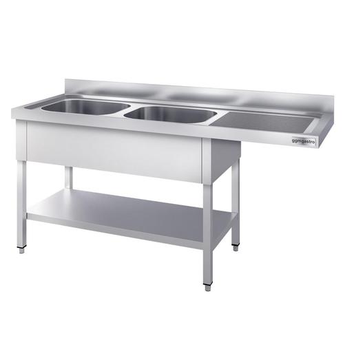 GGM Gastro | Vaatwasser Spoeltafel - 1800x600mm - met 2 |, Zakelijke goederen, Horeca | Overige, Verzenden