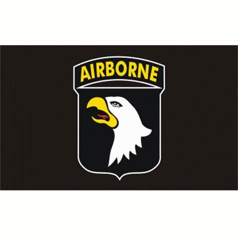 Airborne 101 division vlag zwart, Diversen, Vlaggen en Wimpels, Verzenden