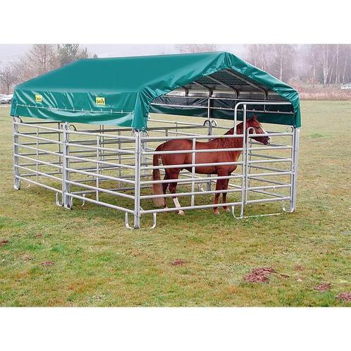 Schuilhok paarden 6 meter x 3,6 meter zonder de zijpanelen, Dieren en Toebehoren, Paarden en Pony's | Overige Paardenspullen, Verzenden