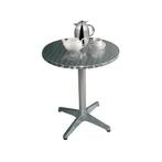 RVS tafel - Aluminium voet - Rond - 80 cm - U426, Zakelijke goederen, Horeca | Meubilair en Inrichting, Verzenden, Nieuw in verpakking