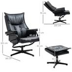 TRUUSK Draaibare Fauteuil Met Ligfunctie Relaxfauteuil TV-fa, Huis en Inrichting, Verzenden, Nieuw