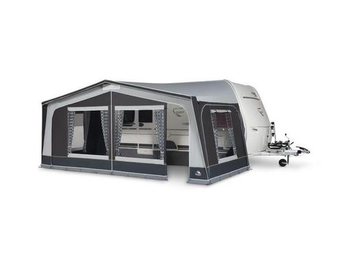 Dorema caravanvoortent Monza xl 300 antraciet, Caravans en Kamperen, Voortenten en Luifels, Nieuw