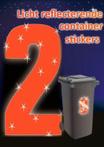 Licht reflecterende huisnummerstickers, fluor cijferstickers