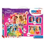 Clementoni Edukit Disney Princess 4-in-1 Puzzles + Games, Hobby en Vrije tijd, Verzenden, Nieuw