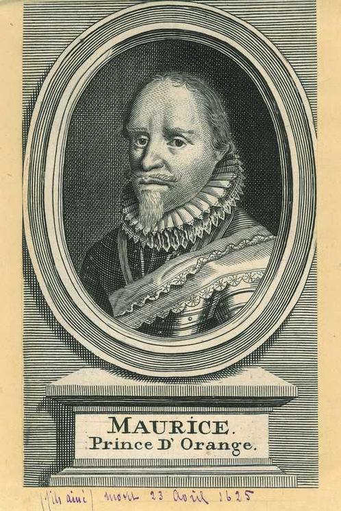Portrait of Maurice, Prince of Orange, Antiek en Kunst, Kunst | Etsen en Gravures
