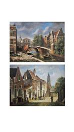 G. Green (XX) - Coppia di paesaggi danesi, Antiek en Kunst, Kunst | Schilderijen | Klassiek