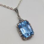 Zonder Minimumprijs - Ketting met hanger Zilver Spinel, Sieraden, Tassen en Uiterlijk, Antieke sieraden