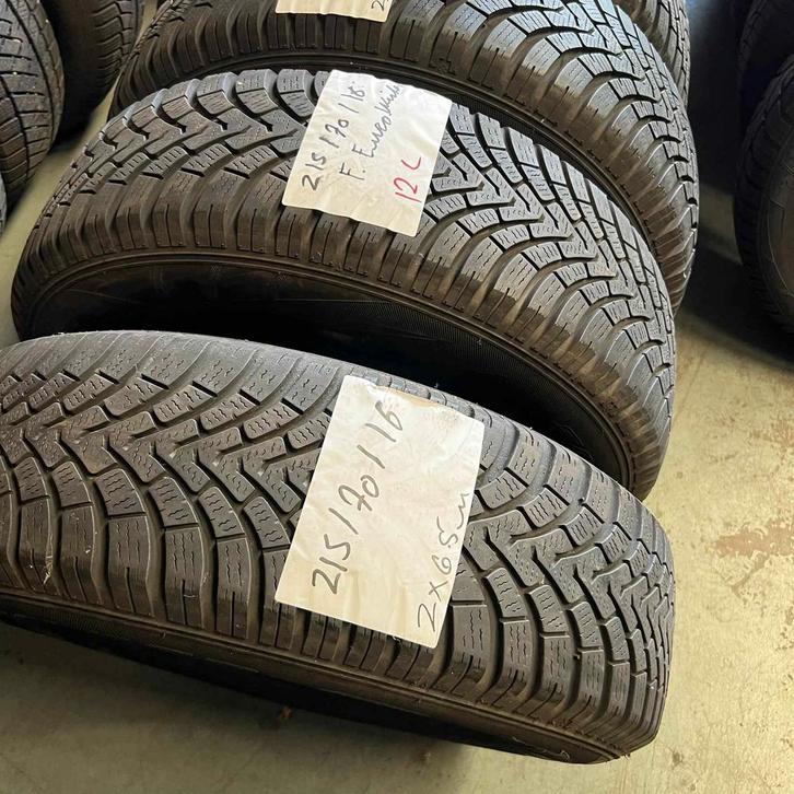 2 x Falken Eurowinter 215-70-16 Winterbanden 6,5mm, Auto-onderdelen, Banden en Velgen, 16 inch, Winterbanden, 215 mm, Personenwagen