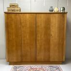 Vintage Midcentury kledingkast linnenkast j`50/60 kidsroom, Ophalen, Gebruikt, Overige materialen, Met klep(pen)