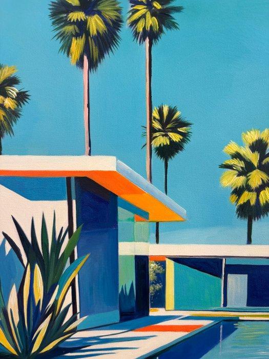 Alexy Berthelot - Coconut grove house 2, Antiek en Kunst, Kunst | Schilderijen | Modern