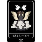 Small Tin Sign - Spooky Cat Tarot The Lovers, Ophalen of Verzenden, Nieuw