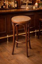 stile thonet - Kruk - Hout, paglia di Vienna - Barstoel