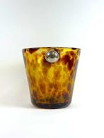 Vaas - Art Deco - Italië - Gekleurd amberglas met vlekkerig