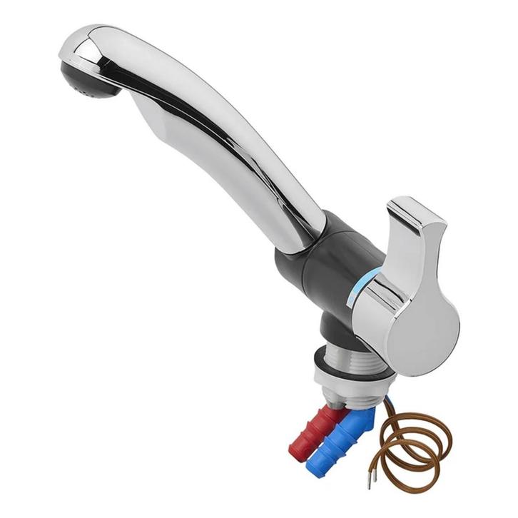 ProPlus Mengkraan Mono-Mix - Chroom/Zwart - Draaibare Uit..., Caravans en Kamperen, Kampeeraccessoires, Nieuw, Ophalen of Verzenden