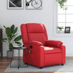vidaXL Massagestoel verstelbaar kunstleer rood, Huis en Inrichting, Fauteuils, Verzenden, Nieuw