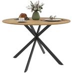 TRUUSK Ronde Eettafel Voor 4 Personen, Ø120 Keukentafel In I, Huis en Inrichting, Tafels | Eettafels, Verzenden, Nieuw