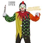 Horror Clown Jongen Kostuum Elektro, Nieuw, Ophalen of Verzenden