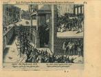 Historische prent van Brussels, Antiek en Kunst, Kunst | Etsen en Gravures