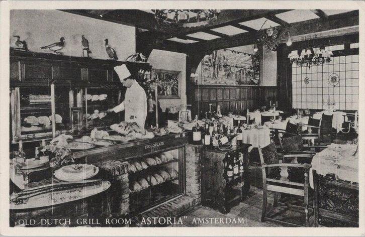 AMSTERDAM - Old Dutch Grill Room Astoria, Verzamelen, Ansichtkaarten | Nederland, Verzenden