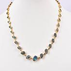 Zonder minimumprijs - Halsketting Zilver - Topaz -, Nieuw