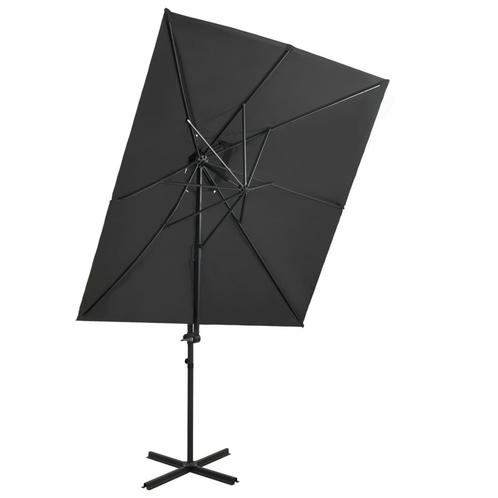 vidaXL Zweefparasol met dubbel dak 250x250 cm, Tuin en Terras, Parasols, Nieuw, Verzenden