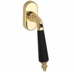 Draaikiepgarnituur Antique ebben/Elegant messing gelakt, Doe-het-zelf en Verbouw, Hang- en Sluitwerk, Ophalen of Verzenden, Nieuw