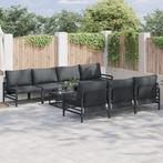 vidaXL Tuin Sofa Set 8 pcs Antraciet 70 x 70.5 x 31.5 cm, Verzenden, Nieuw, Rvs