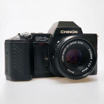 Chinon CP-7m + Ricoh 55mm f/2.2 - Tweedehands beschikbaar voor biedingen