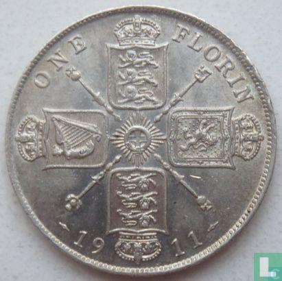 Verenigd Koninkrijk 1 florin 1911, Postzegels en Munten, Munten | Europa | Niet-Euromunten, Losse munt, Goud, Zilver, Verzenden