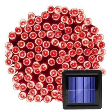 Kerstboomverlichting - 12 Meter - Zonne-energie - Rood beschikbaar voor biedingen