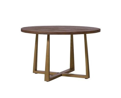 Eettafel Belvedere rond 130cm - bruin | Tower living, Huis en Inrichting, Tafels | Eettafels, Ophalen of Verzenden