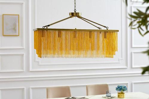 Glamorous hanglamp ROYAL 80cm messing goud metalen ketting, Huis en Inrichting, Lampen | Hanglampen, Ophalen of Verzenden