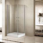 Douchecabine Sanilux Double vierkant 2 swingdeuren 90x90cm, Doe-het-zelf en Verbouw, Sanitair, Ophalen of Verzenden, Nieuw, Chroom