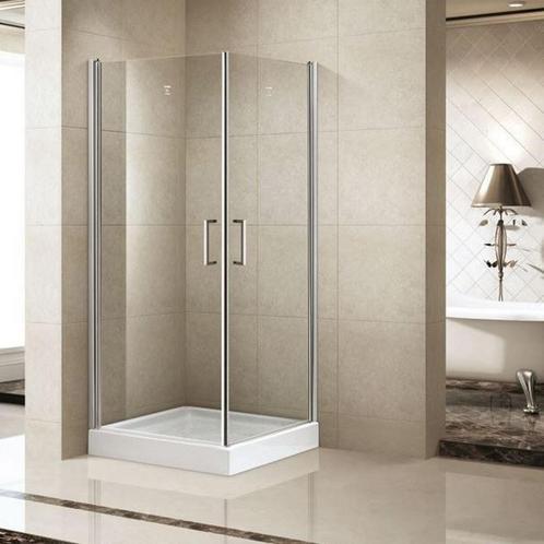 Douchecabine Sanilux Double vierkant 2 swingdeuren 90x90cm, Doe-het-zelf en Verbouw, Sanitair, Douche, Nieuw, Chroom, Ophalen of Verzenden