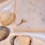 Gouden hanger van een dolfijn met diamant | 0,005 ct., Ophalen of Verzenden, Gebruikt, Goud, Overige merken