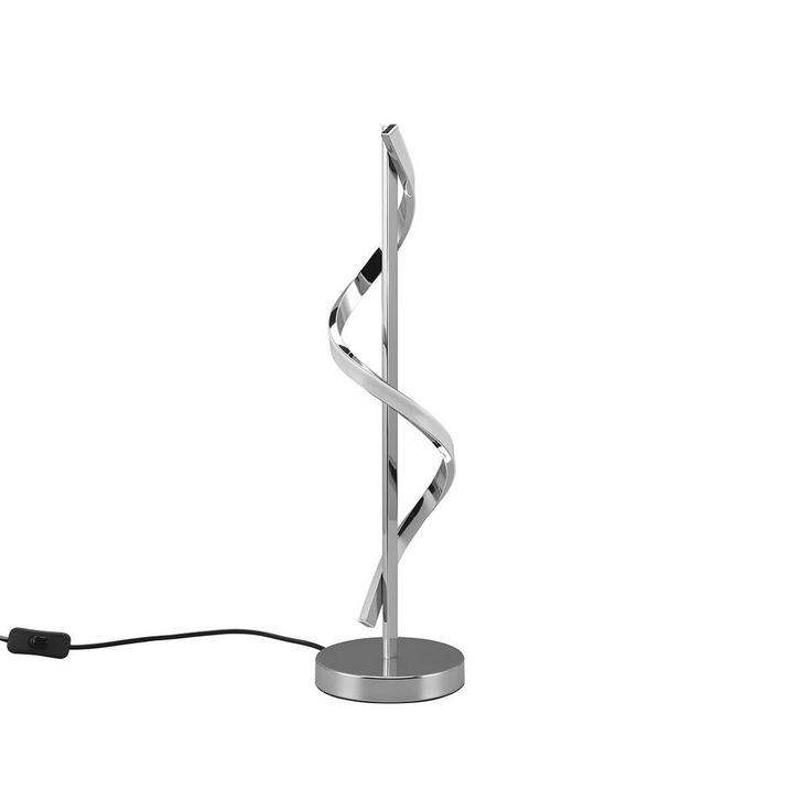 LED Tafellamp - Rond - Chroom - Natuurlijk Wit 4000K, Huis en Inrichting, Lampen | Tafellampen, Nieuw, Metaal, Minder dan 50 cm