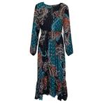 Rinascimento • midi jurk met barok motief • S, Kleding | Dames, Jurken, Verzenden, Zwart, Rinascimento, Nieuw