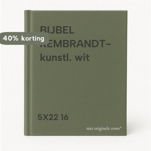 BIJBEL REMBRANDT- kunstl. wit 9789023950226 5X22 16, Boeken, Godsdienst en Theologie, Gelezen, Verzenden