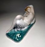 Zsolnay - Beeld, Art Deco Female Nude - 22 cm - Porselein