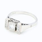 Ring - 18 karaat Witgoud Diamant (Natuurlijk), Sieraden, Tassen en Uiterlijk, Ringen, Nieuw